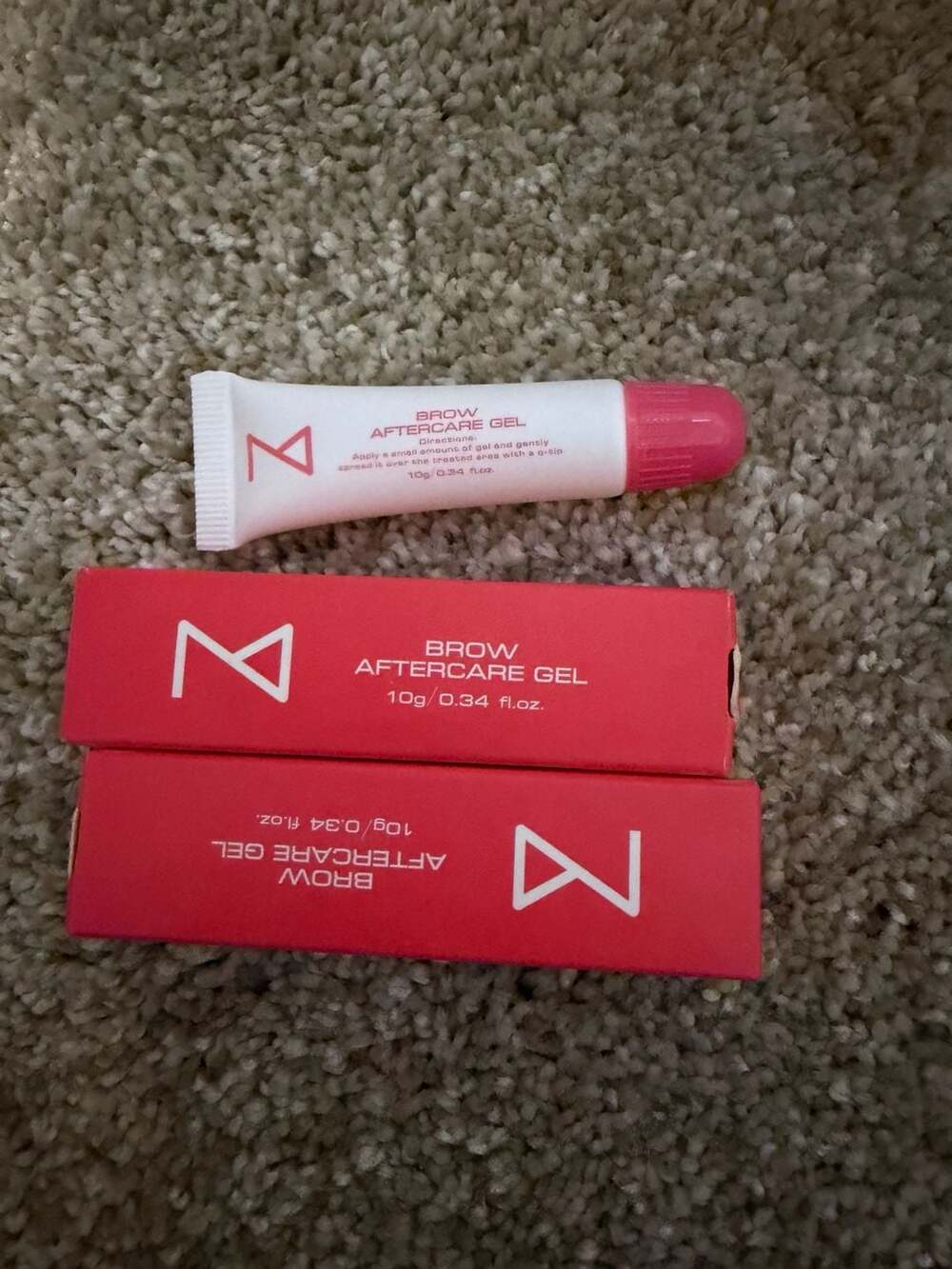 3 pack M Brow Aftercare Gel for Permanent Makeup and Microblading, 10g / 0.34 fl